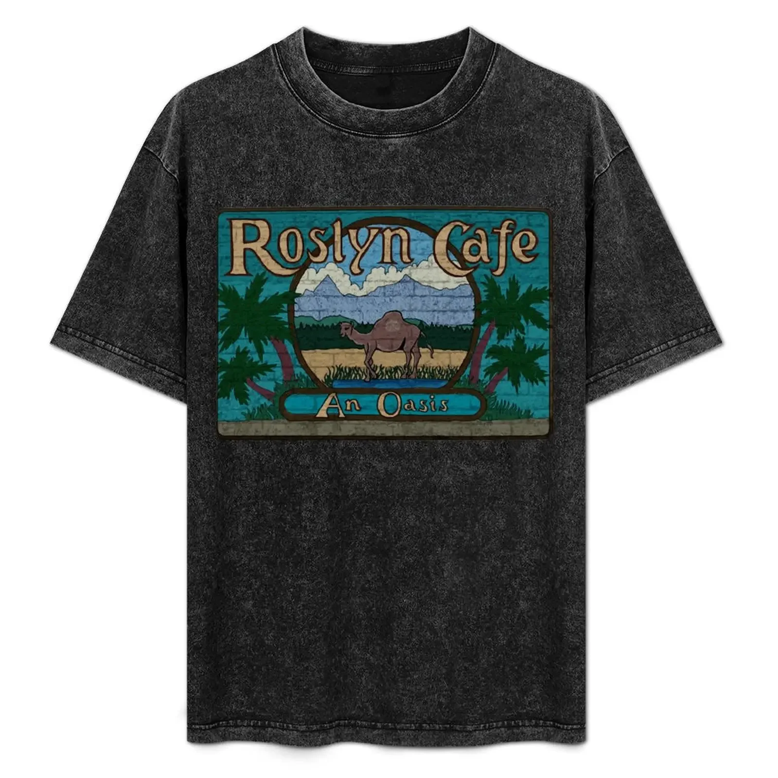 

Rosyln Cafe - An OasisInspired by Northern Exposure T-Shirt sweat T-shirts oversize vintage clothes men clothings