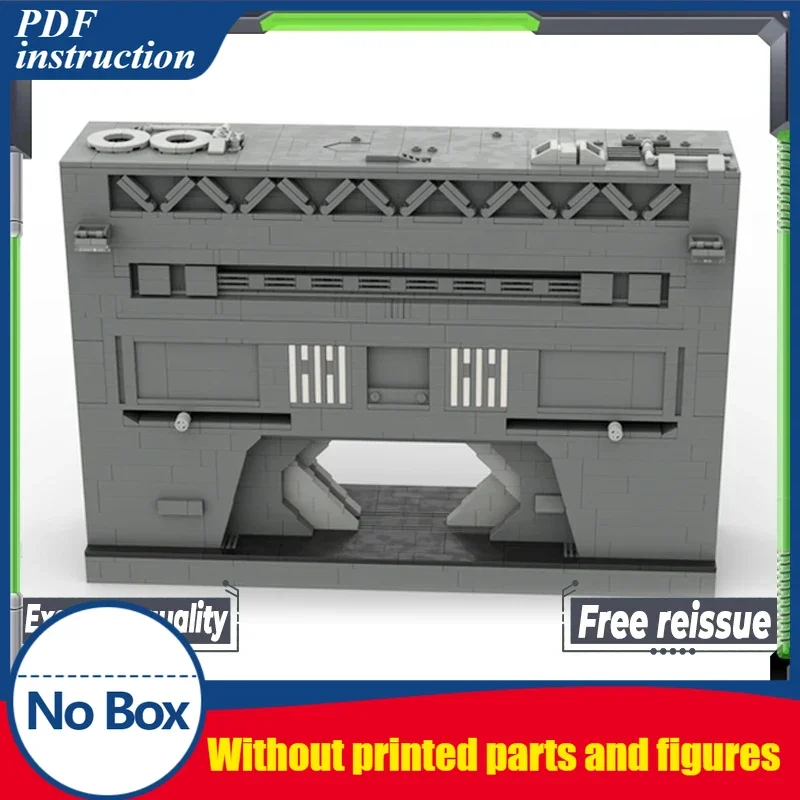 

Звездная модель фильма Moc, строительные кирпичи, военная база, технология выдувной двери, модульные блоки, подарки, рождественские игрушки, наборы «сделай сам», сборка