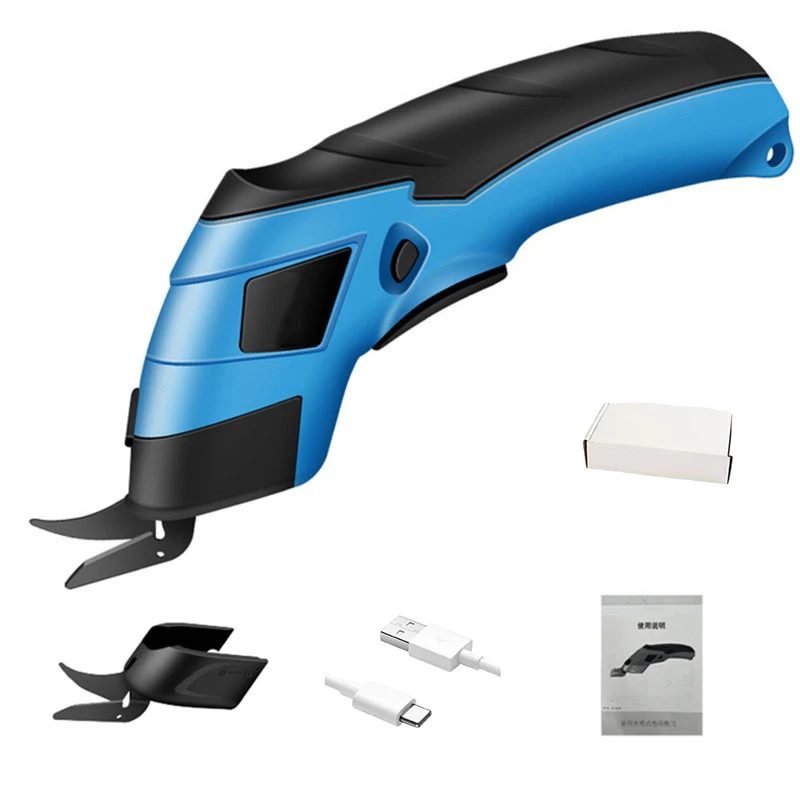 Handheld Electric Scissors Cloth Cutting Machine 3.6V Lithium Charging Leather Sewing Tailor Scissor Tungsten Steel type C