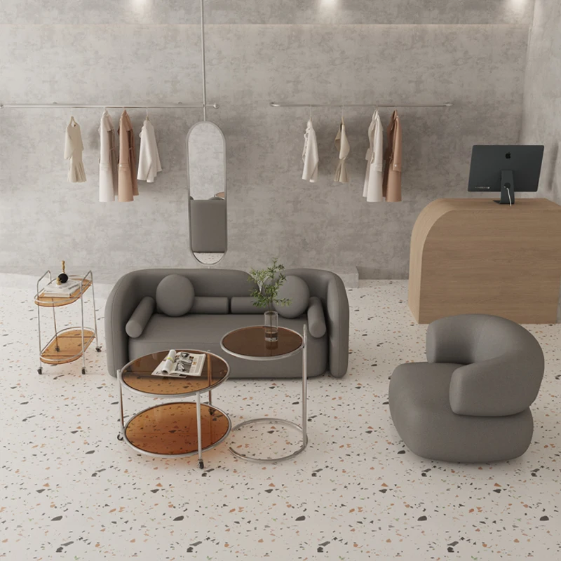 Nordic women's clothing store Clothing store Resting area Sofa store Simple modern light luxury Internet celebrity bedroom Nail