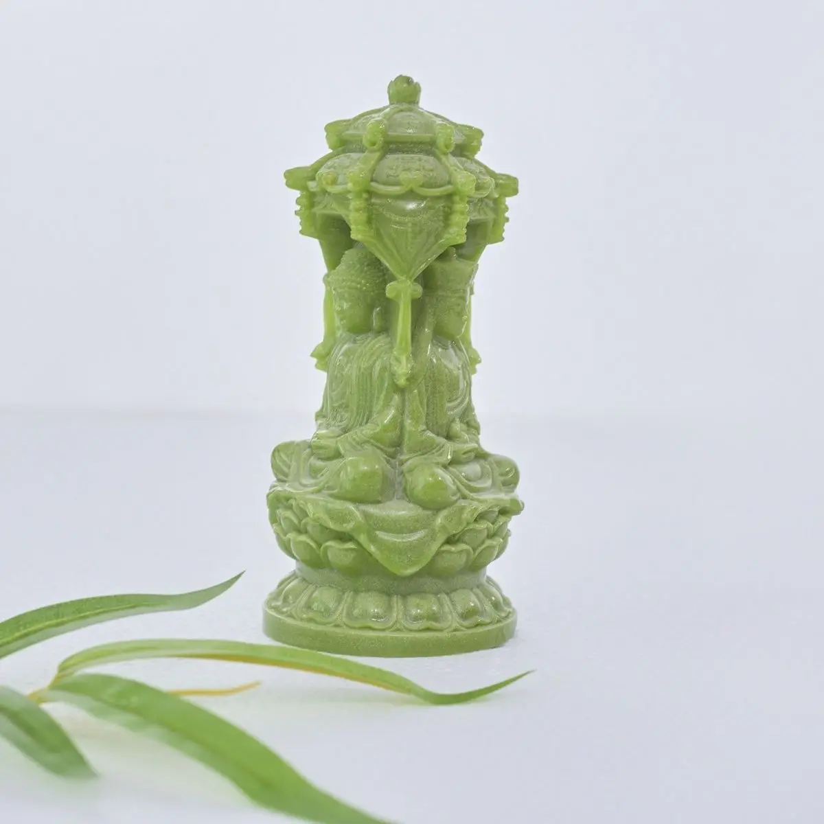 2024 new luminous stone carving home ornament Amitabha Buddha is on the rise to Guanyin Bodhisattva Sapo Three Holy Stupa