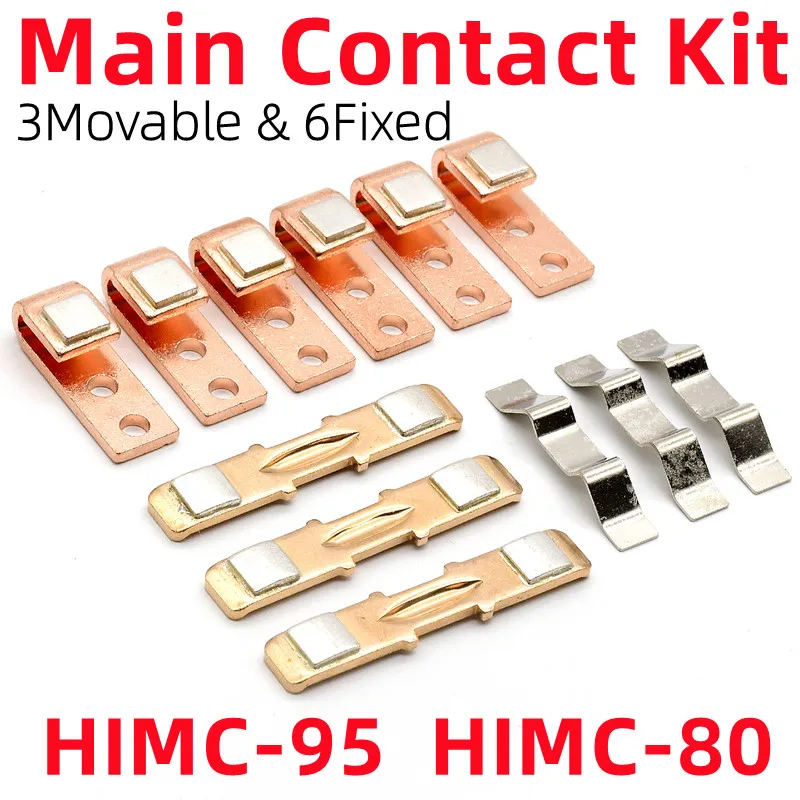 

Комплект главных контактов для HiMC-95 HiMC-80 HiMC 95 HiMC 80 Комплект для замены контактора Комплекты для ремонта контактора Подвижные и фиксированные контакты