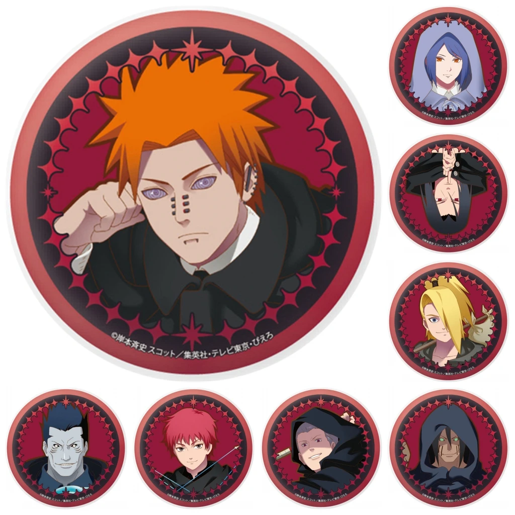 

58mm Anime Akatsuki Cosplay COSTUME Badge Pin SPTE Tinplate Brooch Prop Gift