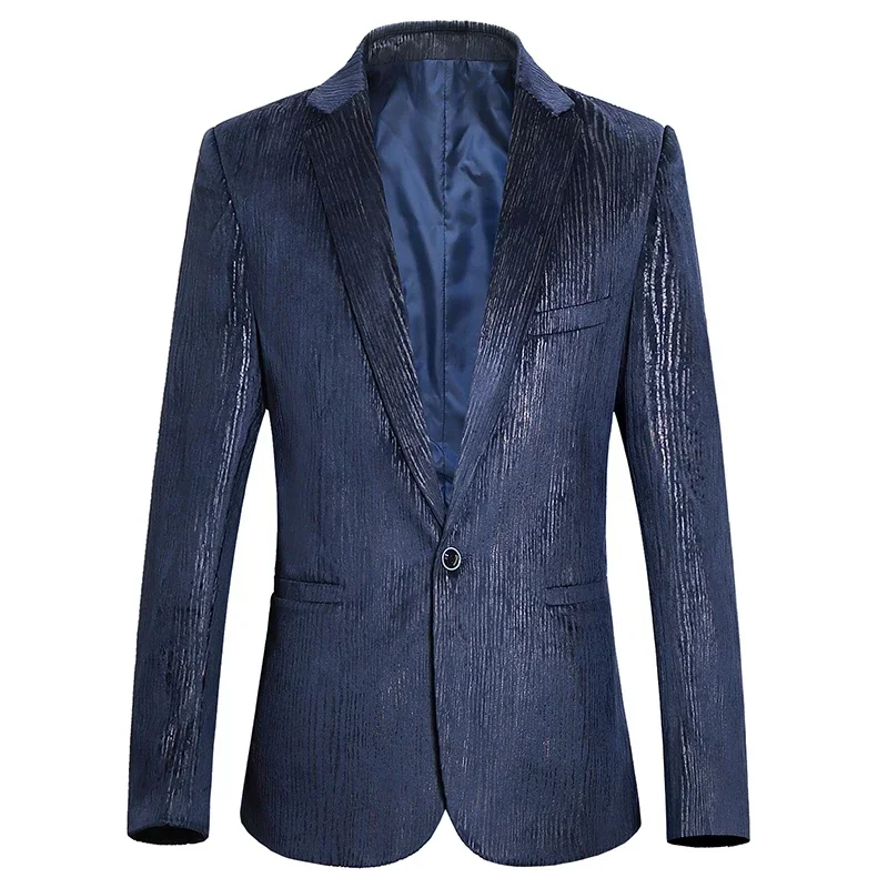 

New Luxury Men's Spring Autumn Fashion Business Suit jacket Wedding Banquet Brand Slim Suit Jacket Male Blazer Plus Size S-6XL