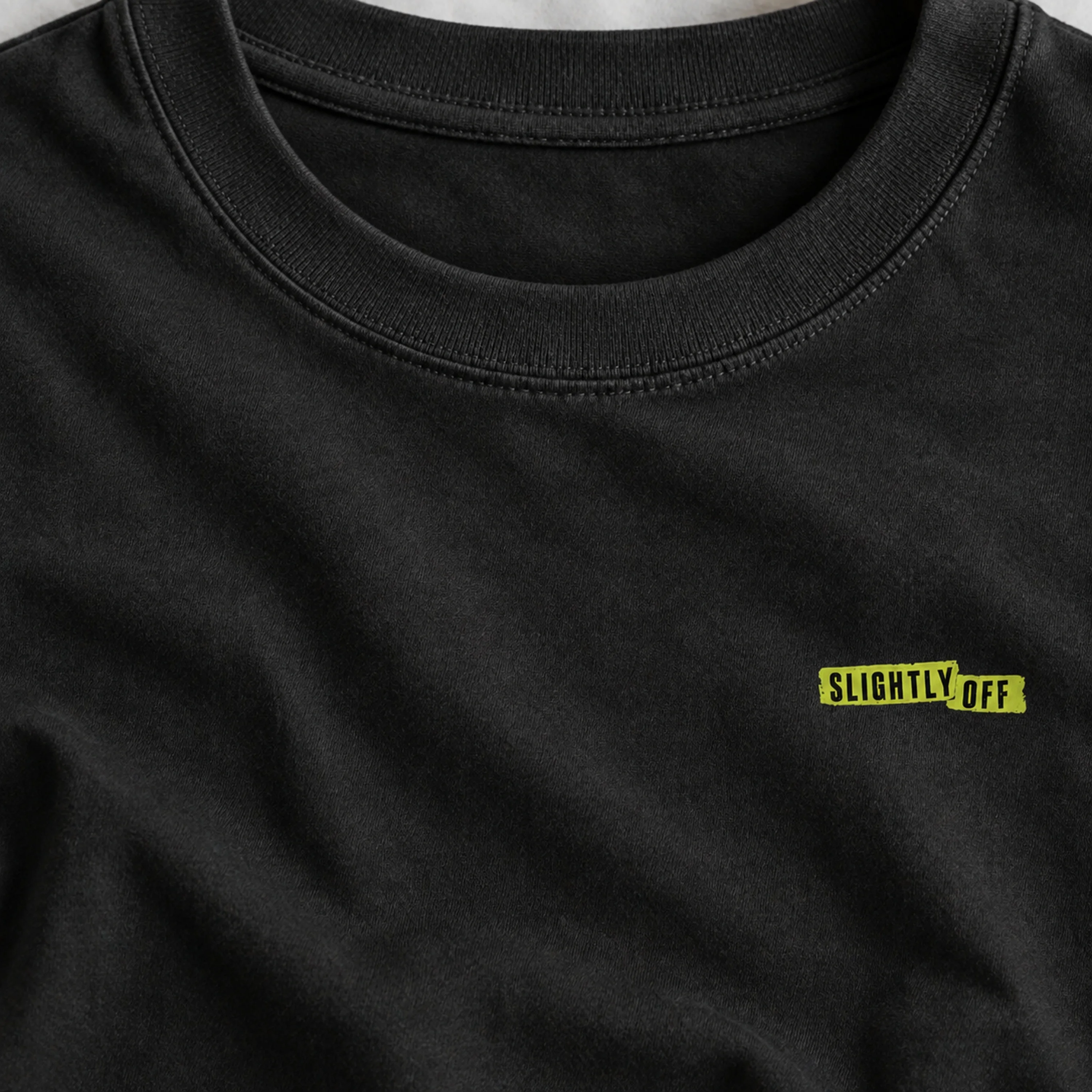 Slightly Off Micro Typography T-Shirt