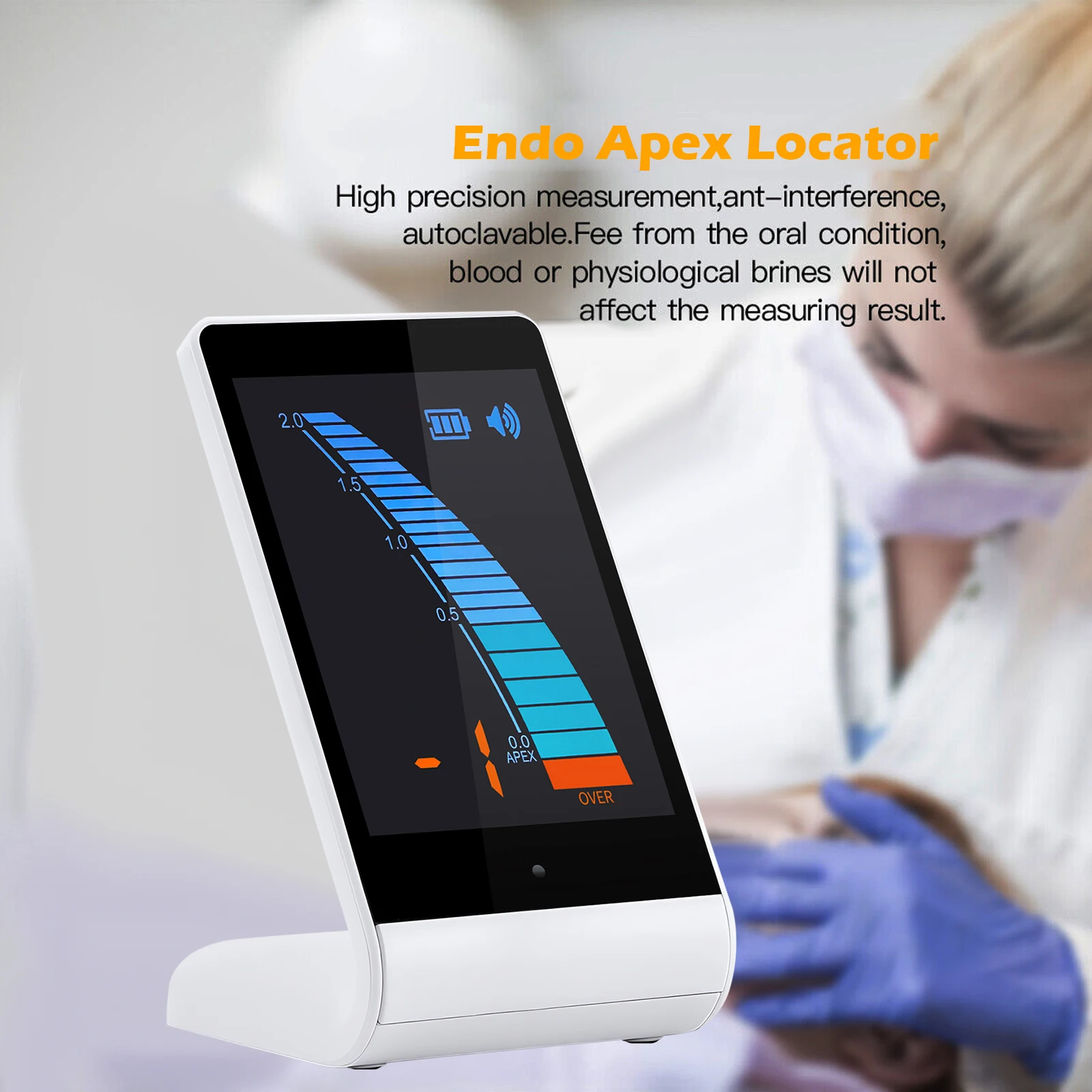 

Dental LCD Endo Apex Locator Mini Endodontic Root Canal Finder Measure Instruments Woodpecker Style