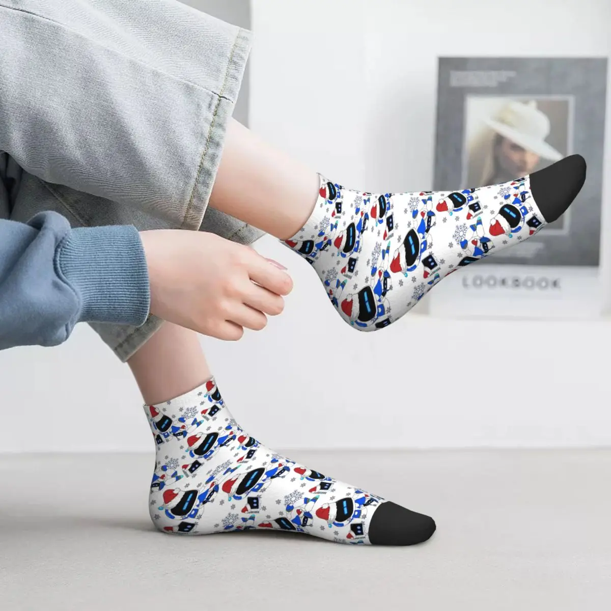 Astrobot para calcetines navideños Harajuku medias de alta calidad calcetines para todas las estaciones accesorios para regalos de Navidad para hombre y mujer