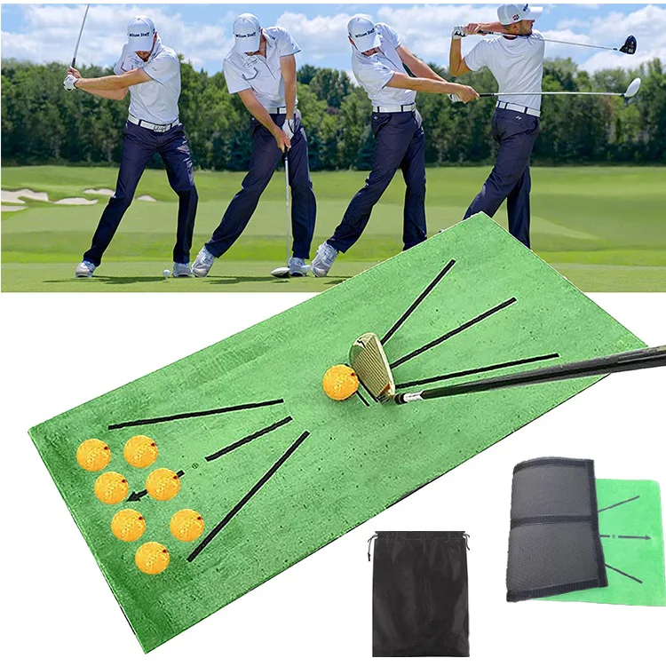 

Golf Practice Mat Accessories Lawn Indoor Swing Sporting Goods Percussion Mat