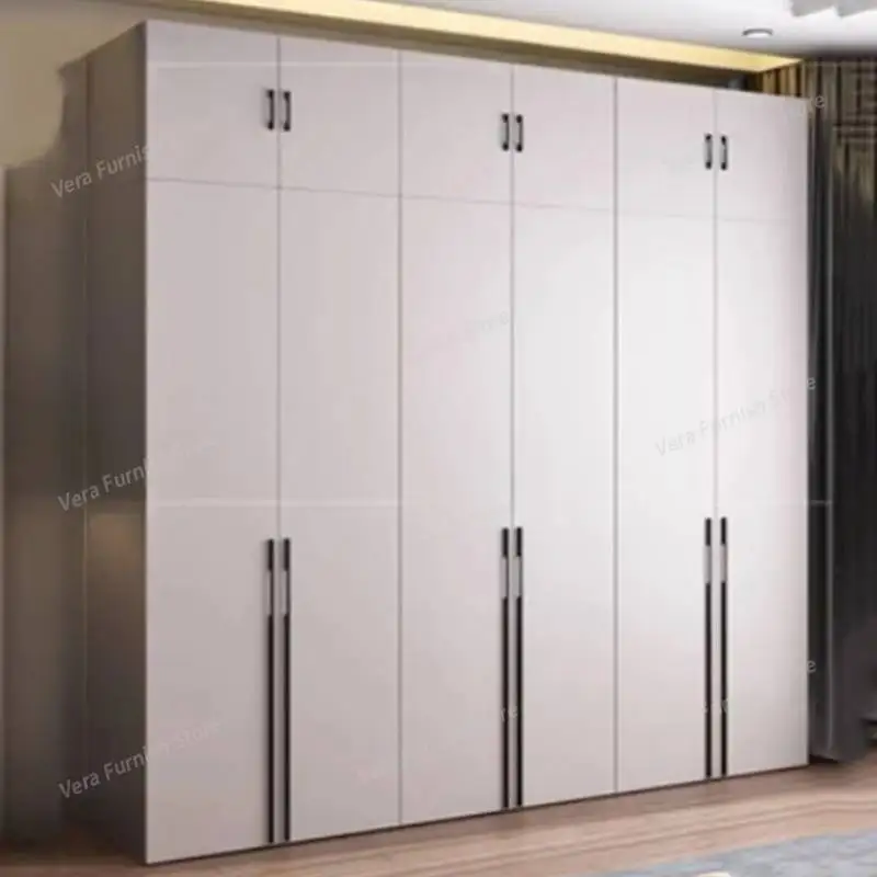 

New European Wardrobe Clothes Modern Organizer Drawers Wooden Wardrobe Storage Portable Rangement Chambre Bedroom Furniture