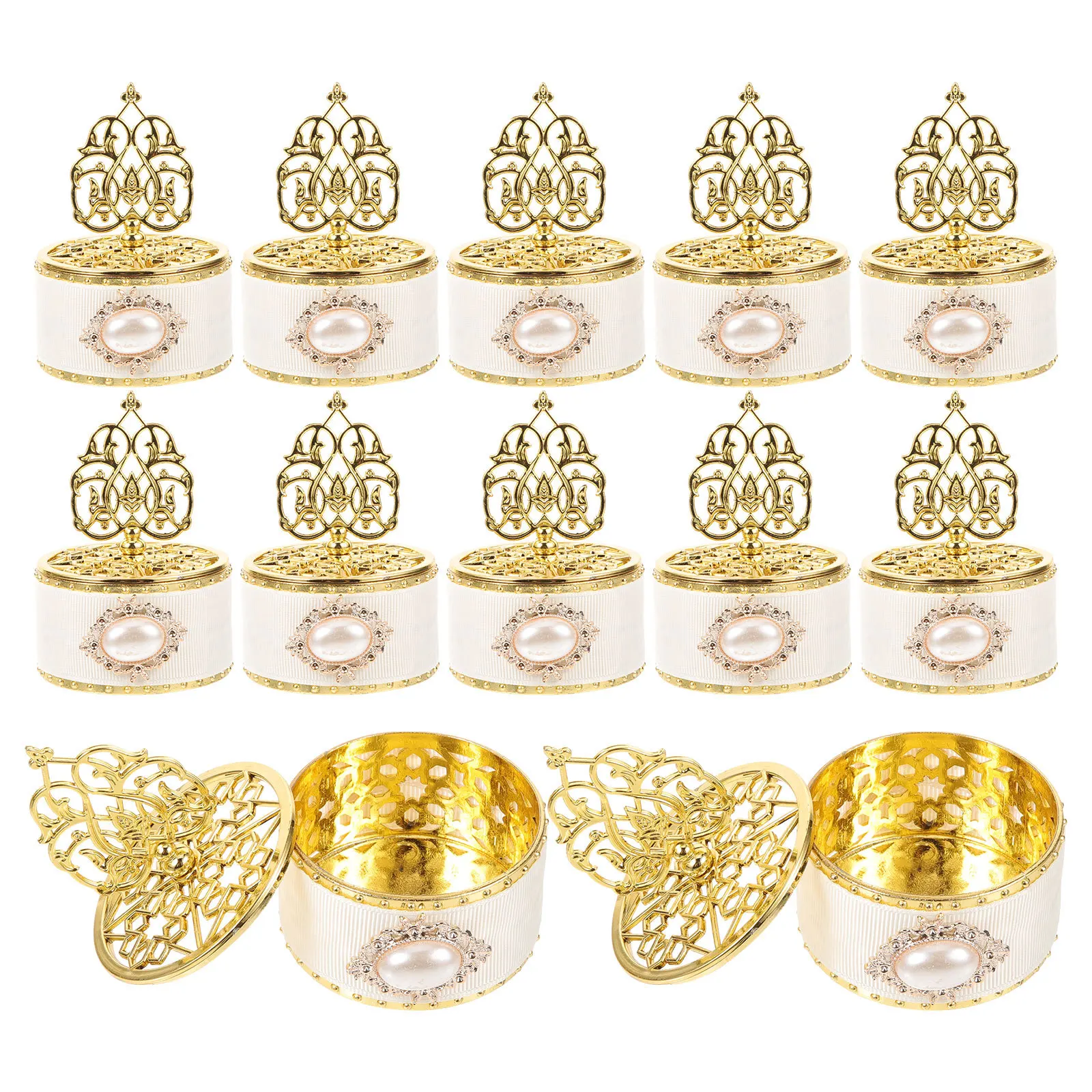 

12Pcs Decorative Jewelry Case Light Weight PP Material for Organizing Small Trinkets and Candies At Home Candy Case