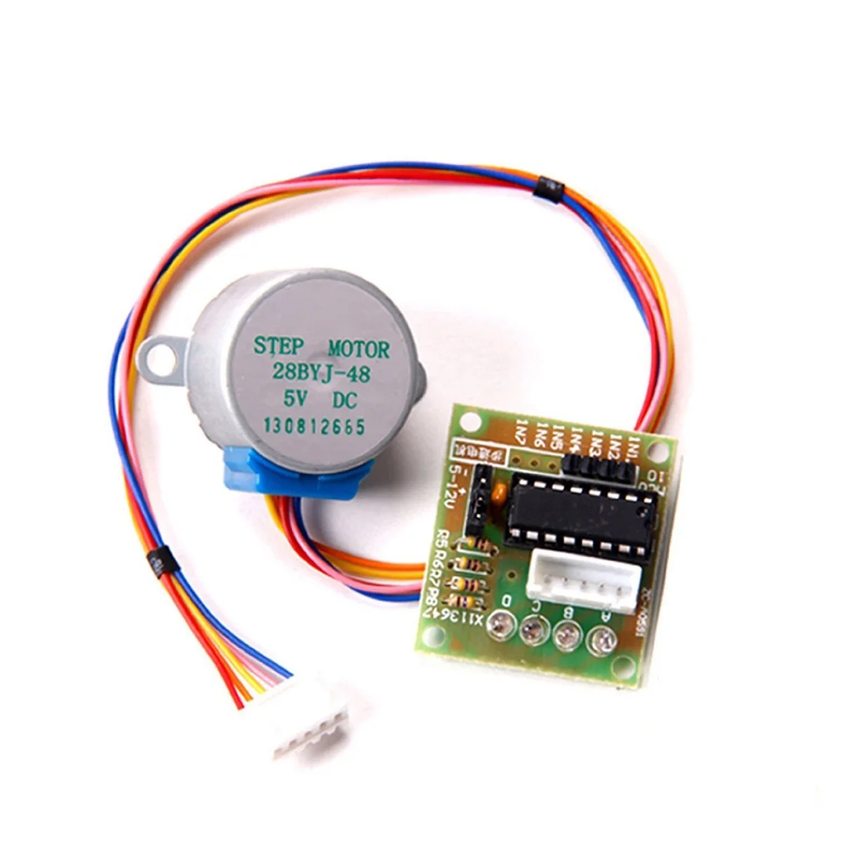 

28BYJ-48 Stepper Motor 5V Direct Plug Driver ULN2003 Chip Phase Compatible DIY Projects Durable Plastic Metal