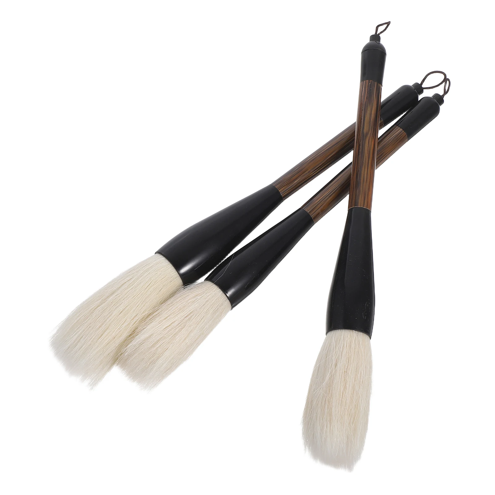 

3 Pcs Chinese-style Brushes Ink Painting Writing Brushessumi Calligraphy Tool Large