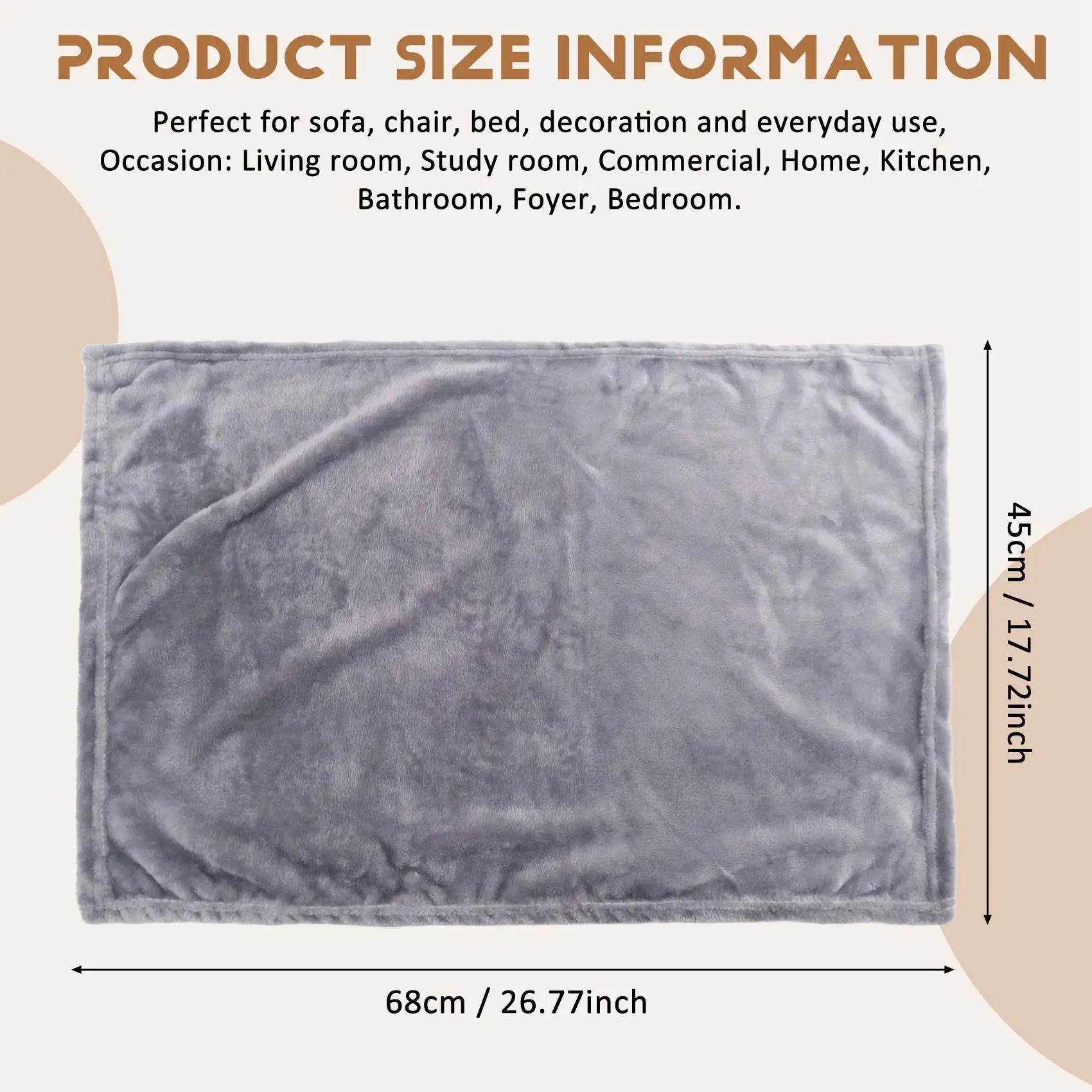【NOW SAVE】5X Solid Soft Living Room Bedroom Air-Conditioning Bed Blanket Sofa Bed Baby Blanket Solid Color Warm Protection Knee