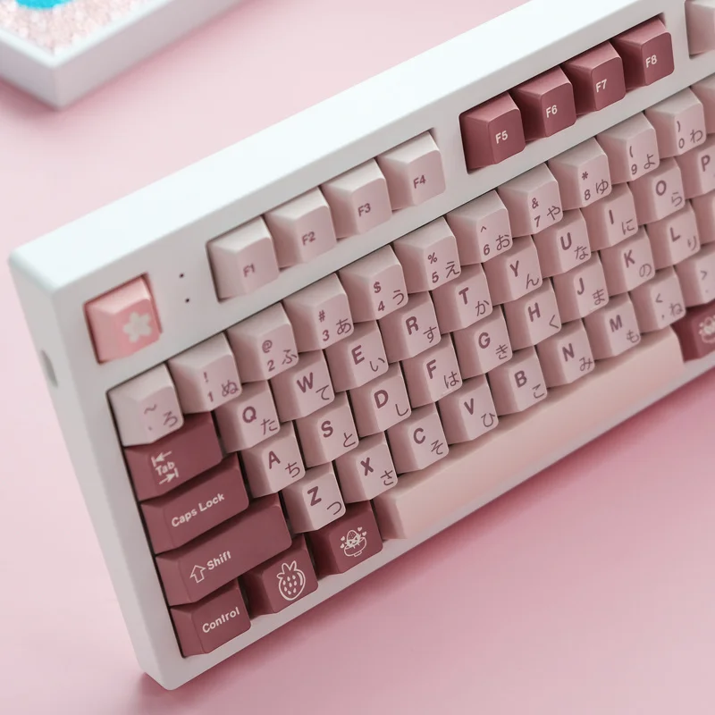 120 Phím GMK Daifuku Keycaps Anh Đào Hồ Sơ PBT Dye Thăng Hoa Cơ Keycap Cho MX Chuyển Đổi Với 1.75U 2U Dịch Chuyển