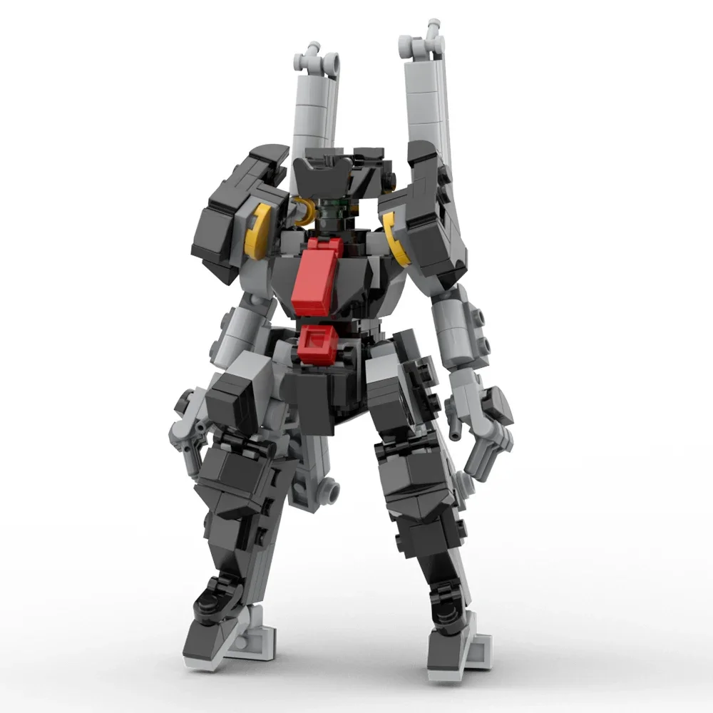 

Игрушка MOC Black Seagull Mech, набор строительных блоков, экшн-фигурка, черные рыцари, битвы, робот, кирпичи, игрушка для детей, подарок на день рождения