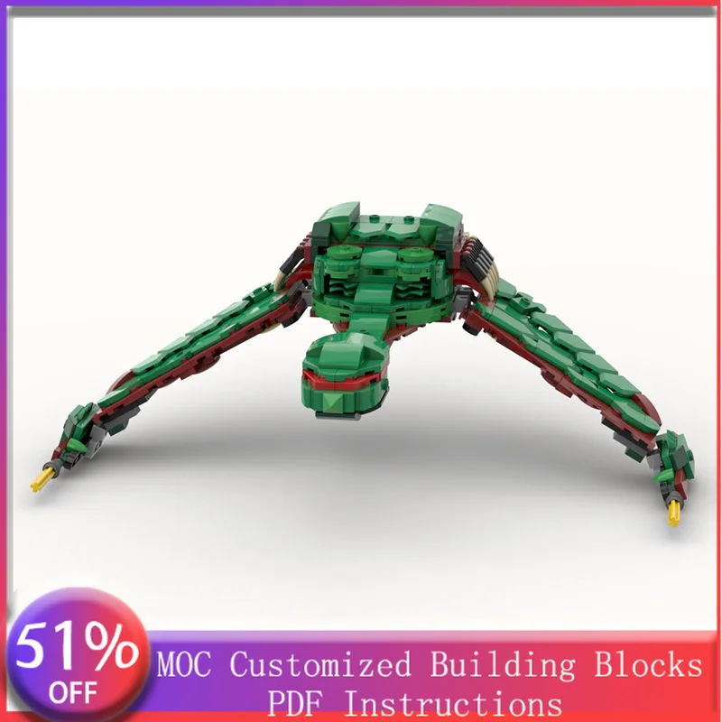 

456 PCS Star Battle 31161 Klingon MOC Customize Modular Building Block Creative Design Educational DIY Boys Festival Toy Gift