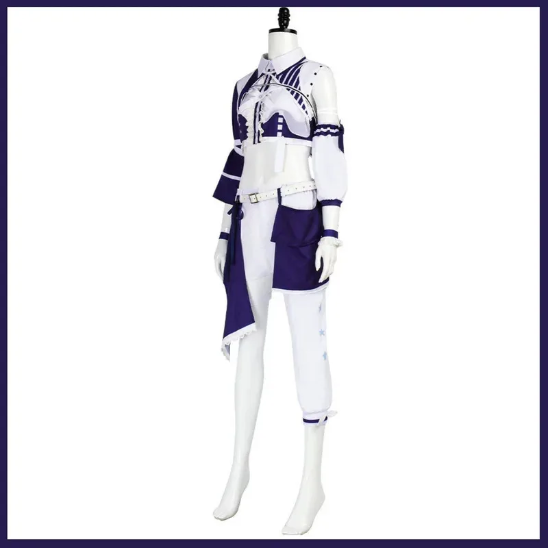 

CyAnime Virtual YouTuber Kobo Kanaeru Косплей Костюм Hololive Короткие топы Рубашка Униформа Шорты Парик Женский сексуальный карнавальный костюм для вечеринки