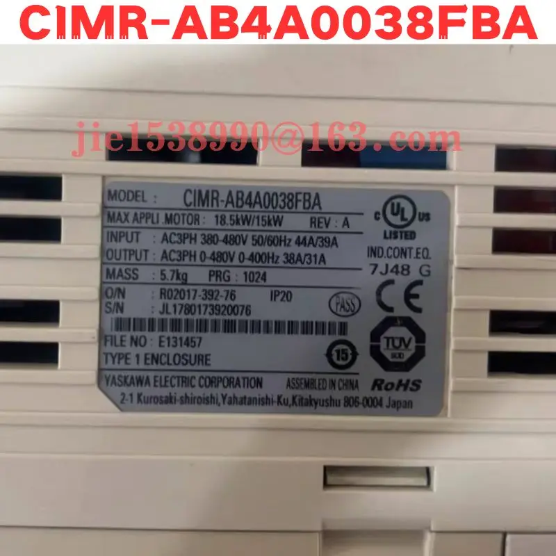 Used Frequency converter CIMR-AB4A0038FBA Normal Function Tested OK