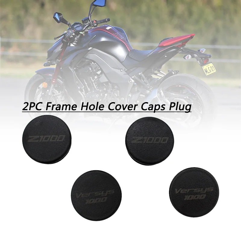 Frame Hole Cover Caps ABS Plastics Plug Decorative Frame Cap Set Fit For Kawasaki Z1000 Z1000SX Versys1000 2011-2021 Motorcycle