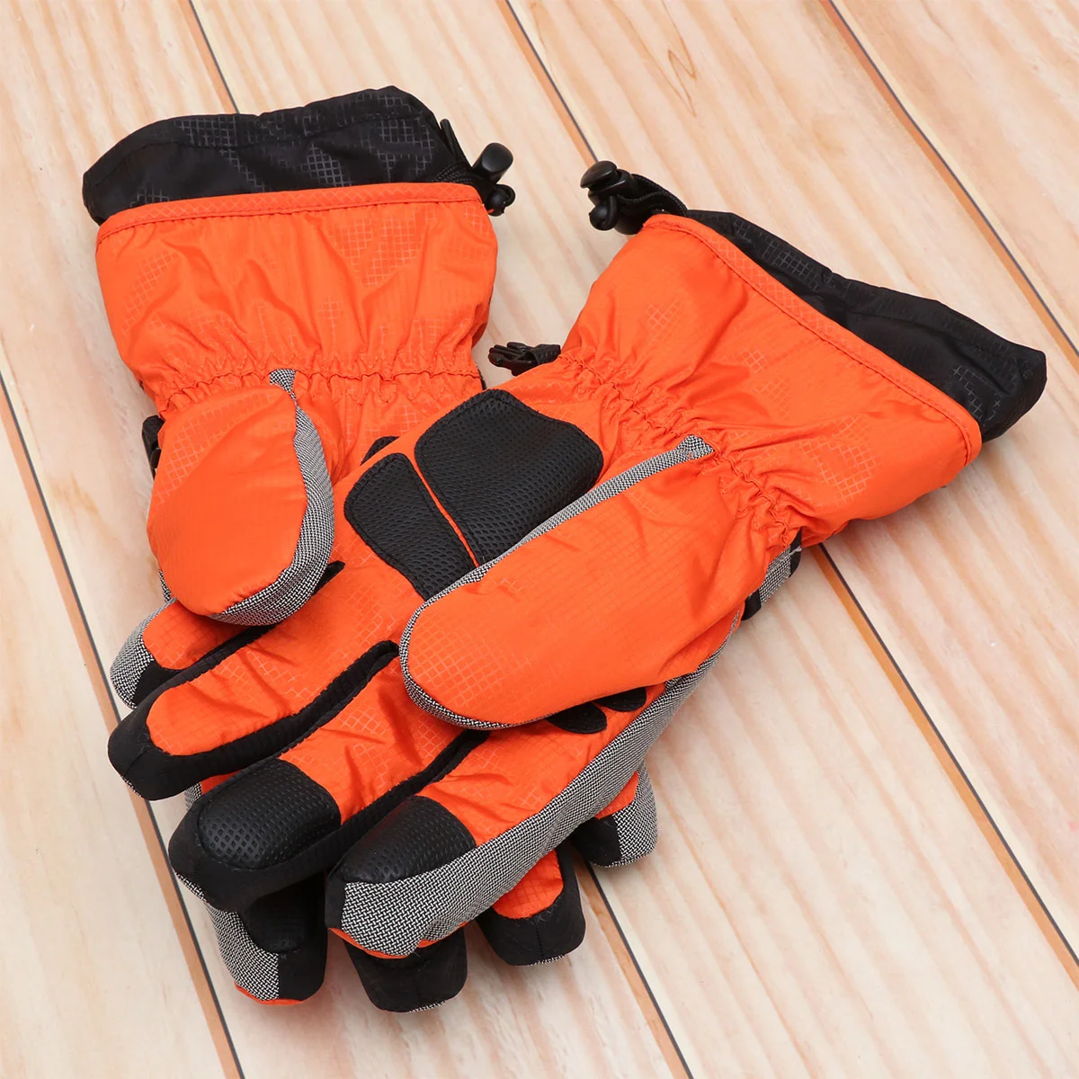 Handschuhe Sport für Outdoor Winddicht Finger Wandern Eltern-Kind-Ski Orange Winter Eltern-Kind