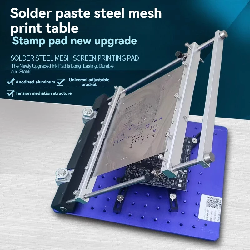 Steel plate SMT solder paste printing machine, stencil solder paste printing table, manual small screen printing table