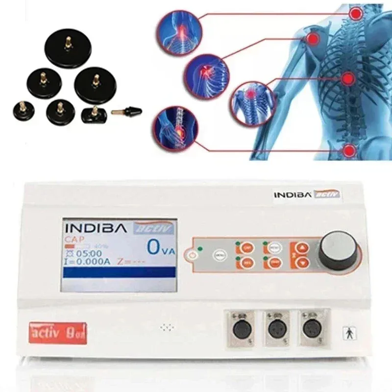 

CET RET Thermal System Indiba Tecar Intelligent Diathermy Machine Physiotherapy 448khz ER45 Body Shaper