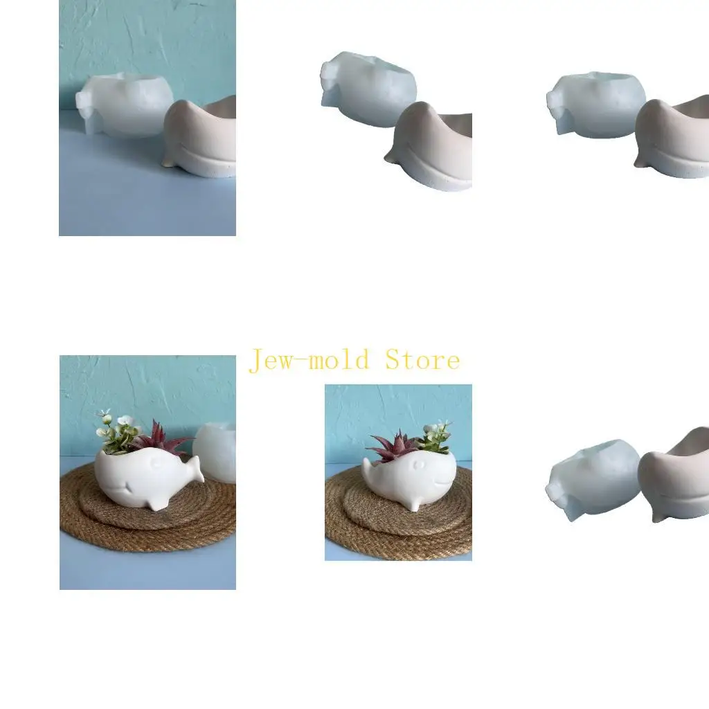 

C71B Гибкая форма в форме китов для украшения ручной работы творческой плантатор плесень легко выпустить свечу изготовления