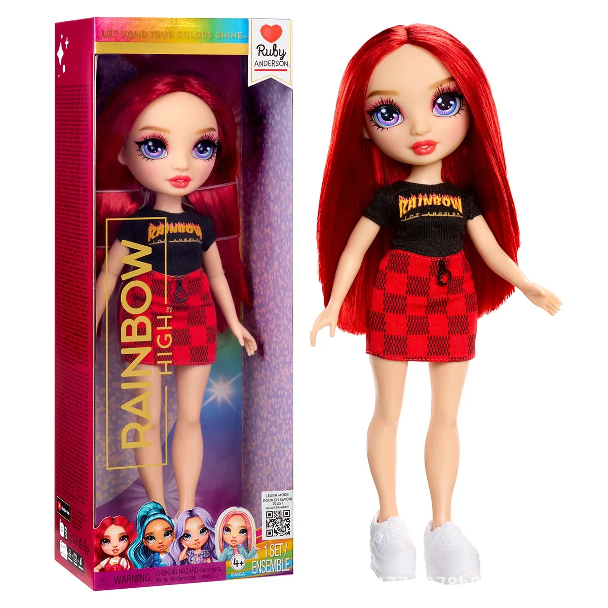 Figura de Acción de Anime de Ruby Amaya, Personaje de la Escuela Secundaria Rainbow High, Muñeca Coleccionable, Artículos de Anime, Regalo para Niñas