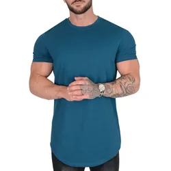 Cotton Men's Blank T-Shirt White Oversized Retro Solid Color T-Shirt Large Size Men's Women's Fashion Short Sleeve Men's T-Shirt
