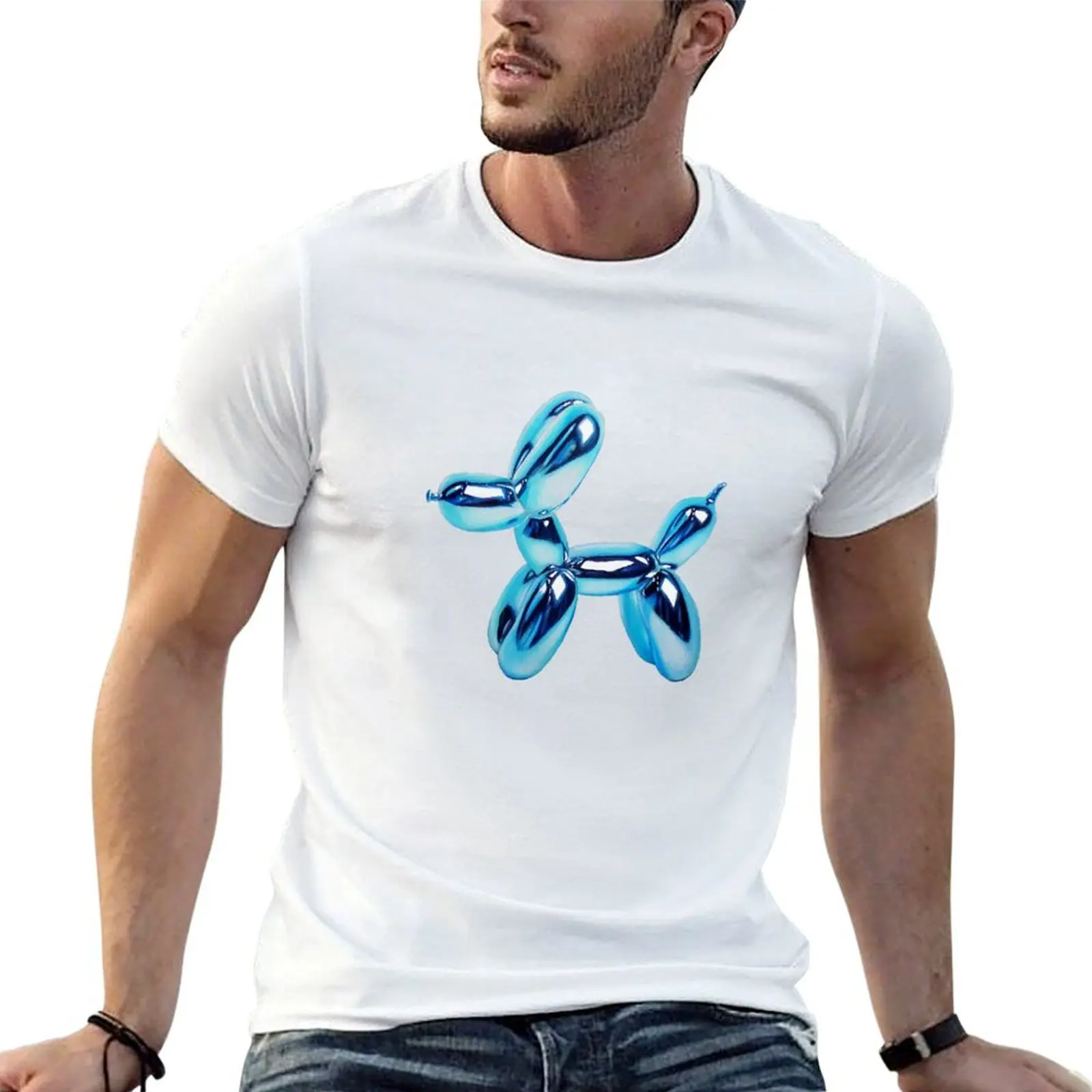 

Blue Balloon Dog T-Shirt t shirt men 100% cotton luxury brand man t shirt cotton T-Shirt