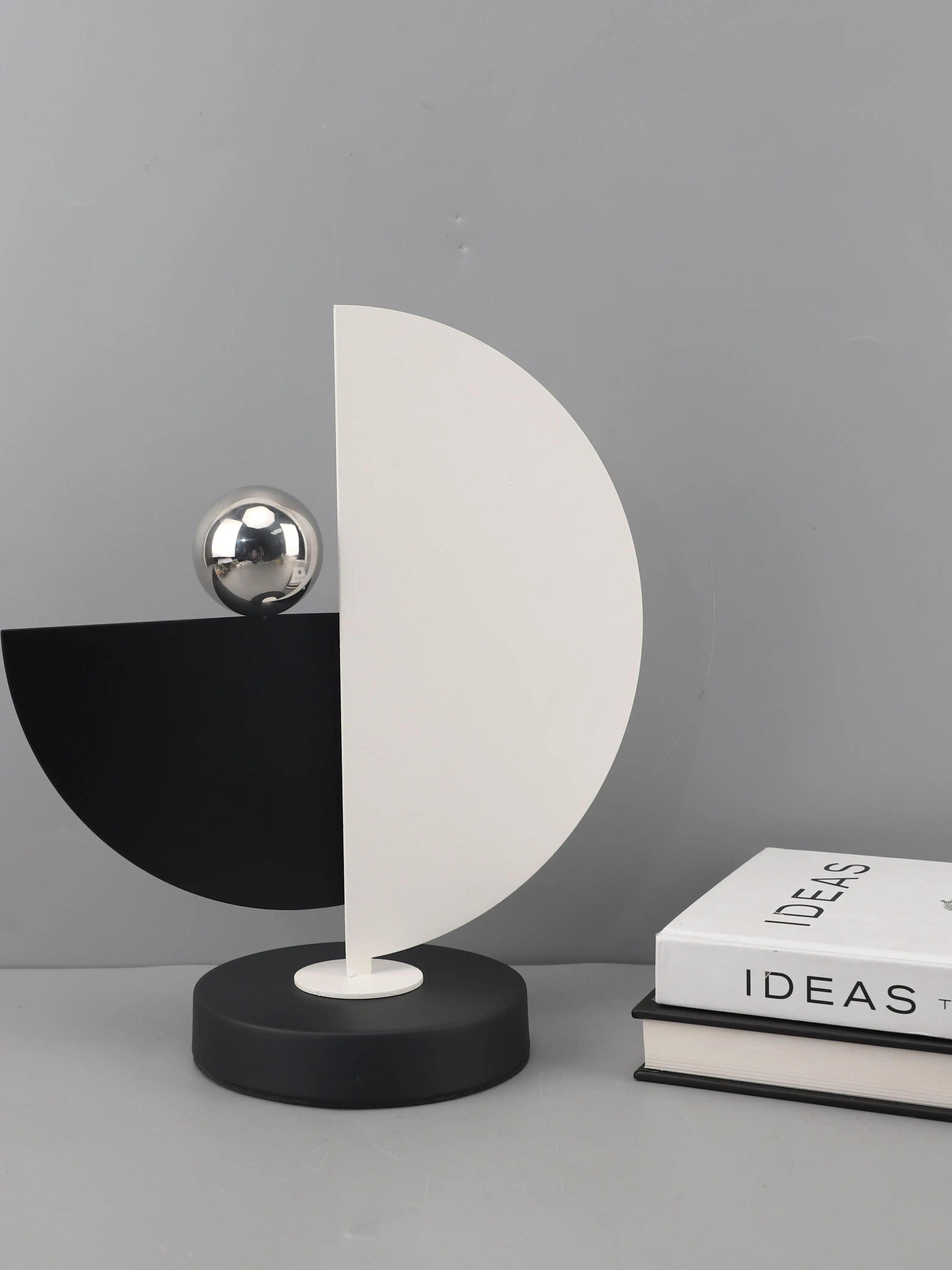 

Modern minimalist creative metal geometric semicircle decorative ornament bedroom living room coffee table desktop entrance