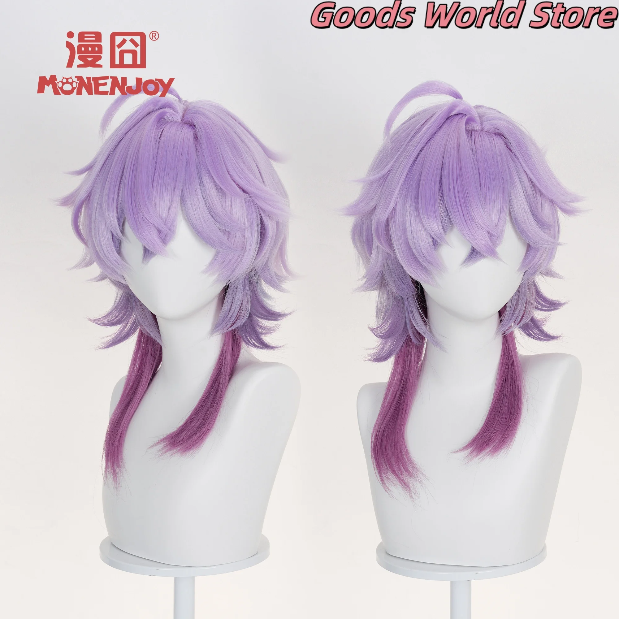 متوفر في المخزون شعر مستعار دورين دورين شعر مستعار تأثيري لعبة جينشين إمباكت دورين حفلة الهالوين دورين لعب الأدوار شعر مستعار