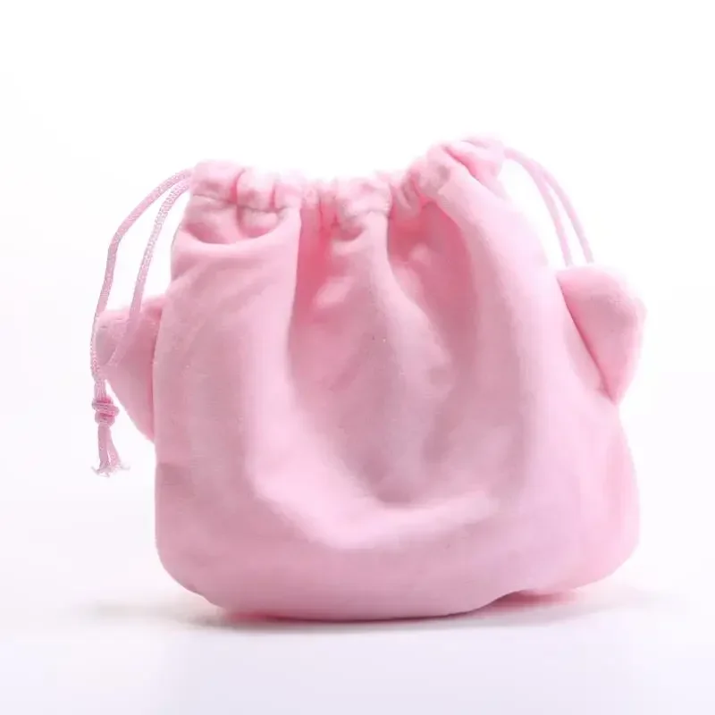 Kirby Plush Doll Cosmetic Bag Cute Anime Cartoon Women Coin Purse Fashion Lipstick Storage Drawstring Bag Girls Holiday Gifts