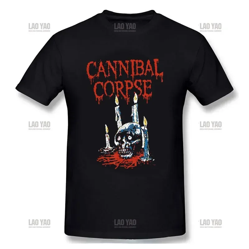 Brutal Death Metal Cannibal Corpse T-shirt TOPS Band Name Logo Print Fashion Tee