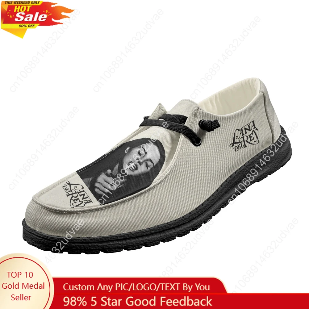 Lana Del Rey Singer Loafers Men Woman Youth Casual Shoes Durable Lightweight Flat Footwear Outdoor Daily Work Custom Shoe Black