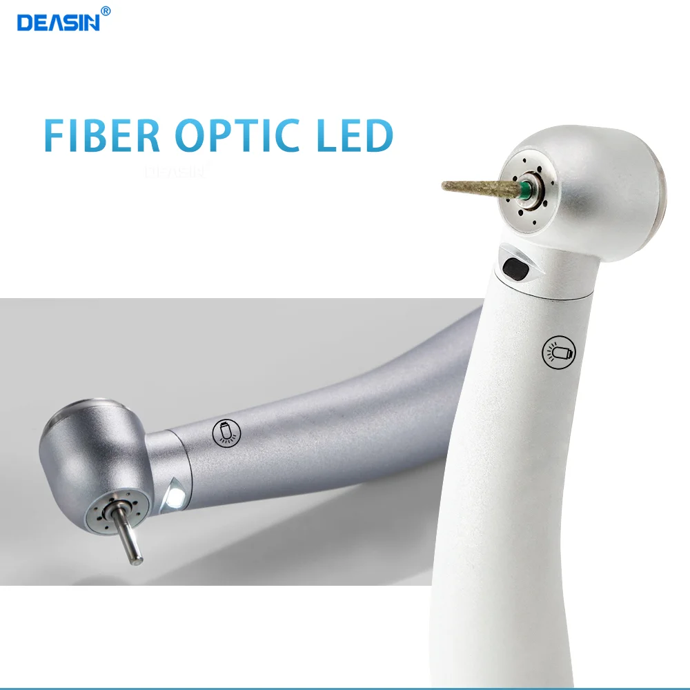 Dental Fiber Optic LED High Speed Air Turbine Handpiec Handpiece Compatible for KaVo Quick Coupling Dentistry Tools DEASIN