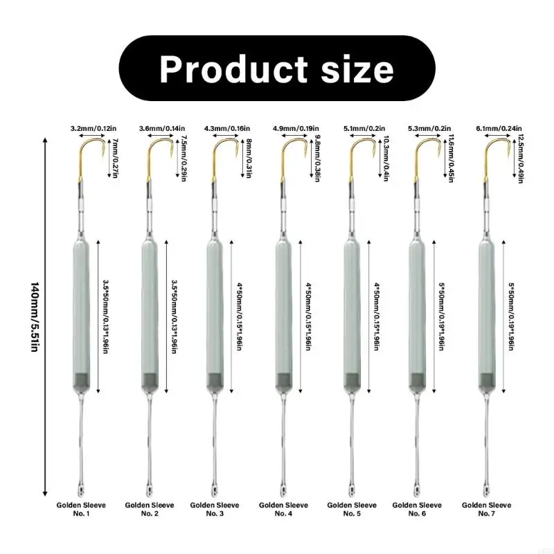 5pcs شائكة التعليق تعليق الصيد أصوات الشعر سحر صيد جاهزة لاستخدام ملحقات معالجة الصيد في المياه المالحة 157D