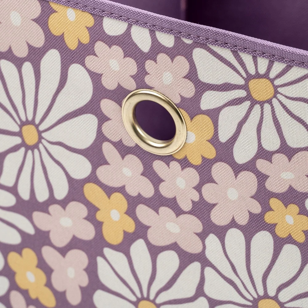 صناديق تخزين قماش قابلة للطي، 4 عبوات من صناديق مربعة لتنظيم المنزل، خزانة مثالية من البوليستر المتين لغرفة النوم وغرفة المعيشة #6