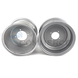 10 inch 4 Holes Steel Wheel Hub Rim For 125cc 150cc 250cc 300cc ATV Go kart UTV Buggy Quad Bike 22x10-10 21/22/23x7-10 Tyre