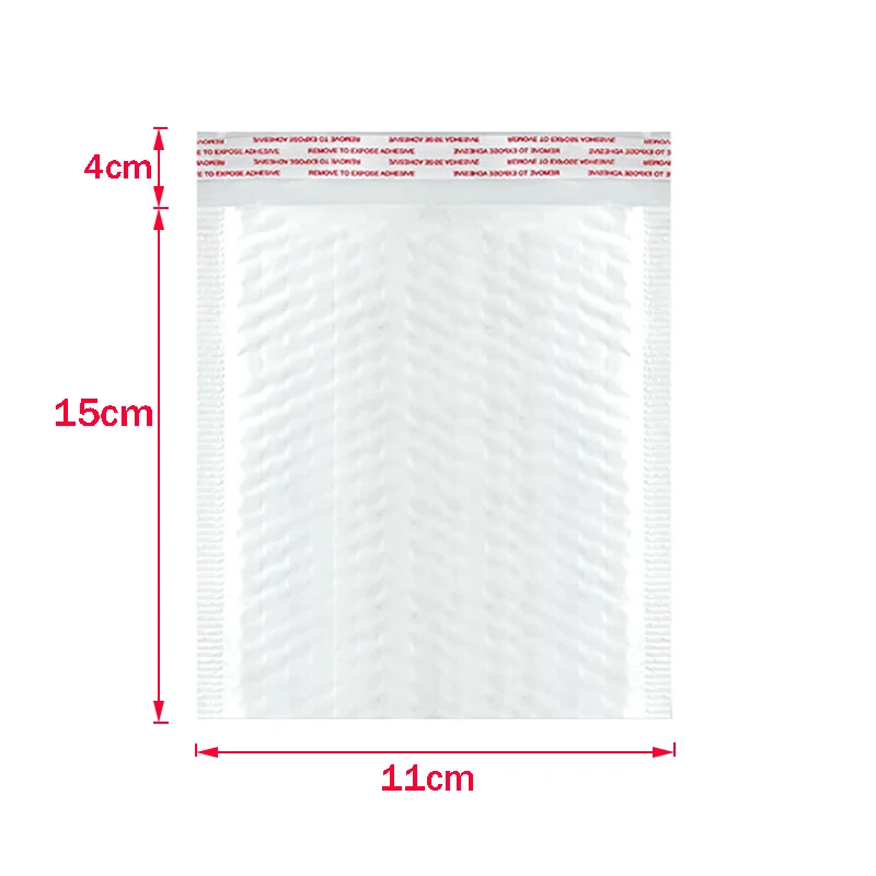 

50pcs (11 * 15cm + 4cm) White Bubble Envelope Bubble Bag Bubble Film Envelope Shock Bag