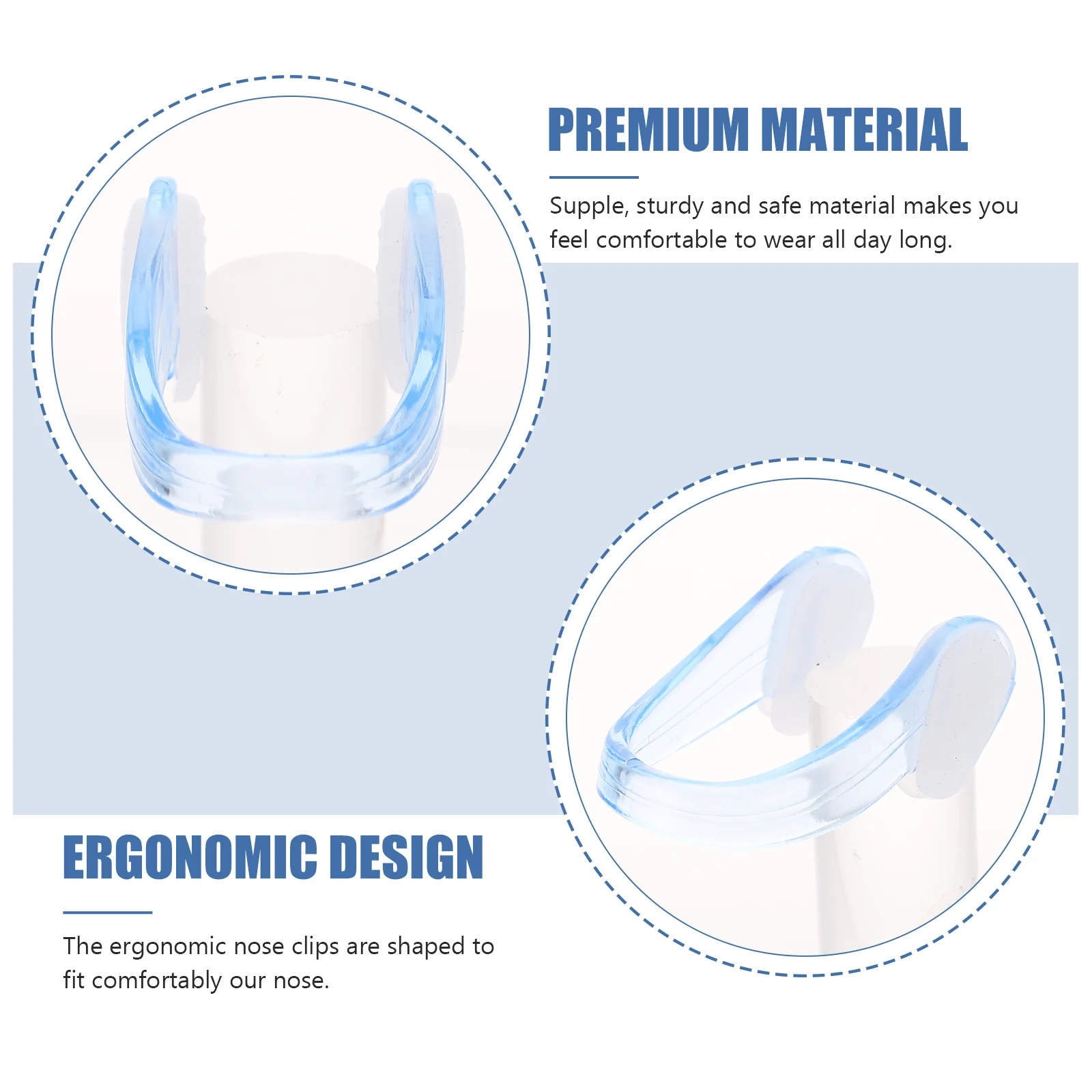 

5 Boxes Skin-Friendly Nose Clips Comfortable Design Wear-Resistant Swimmer Supply Portable Swimming Accessory Nose