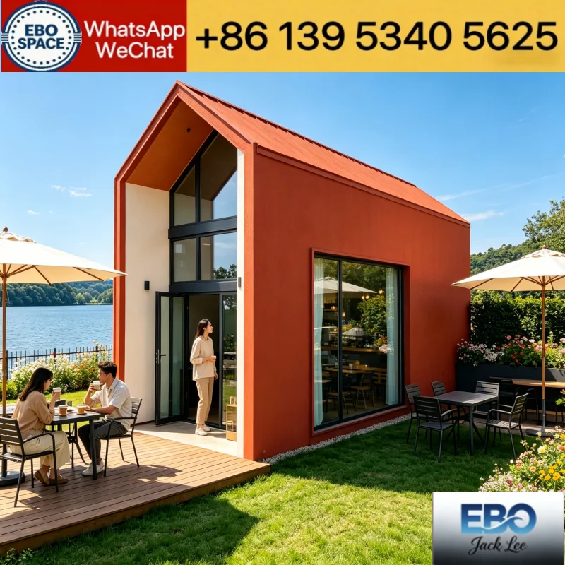 Easy Assembly 20ft Flat Pack Prefab Container Home Custom Interior Decoration Garden Guest Tiny Villa
