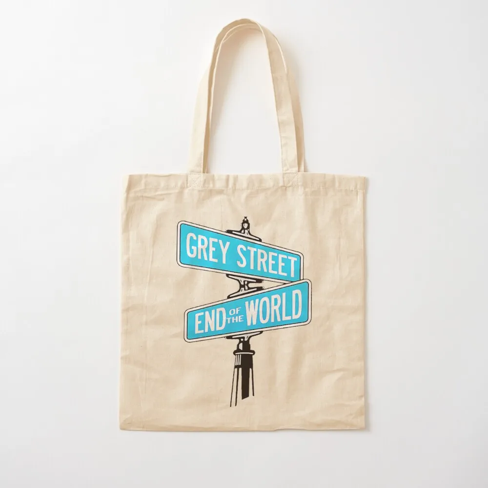 

Grey Street End Of The World Tote Bag supermarket folding bag bags woman 2025 custom fabric bag