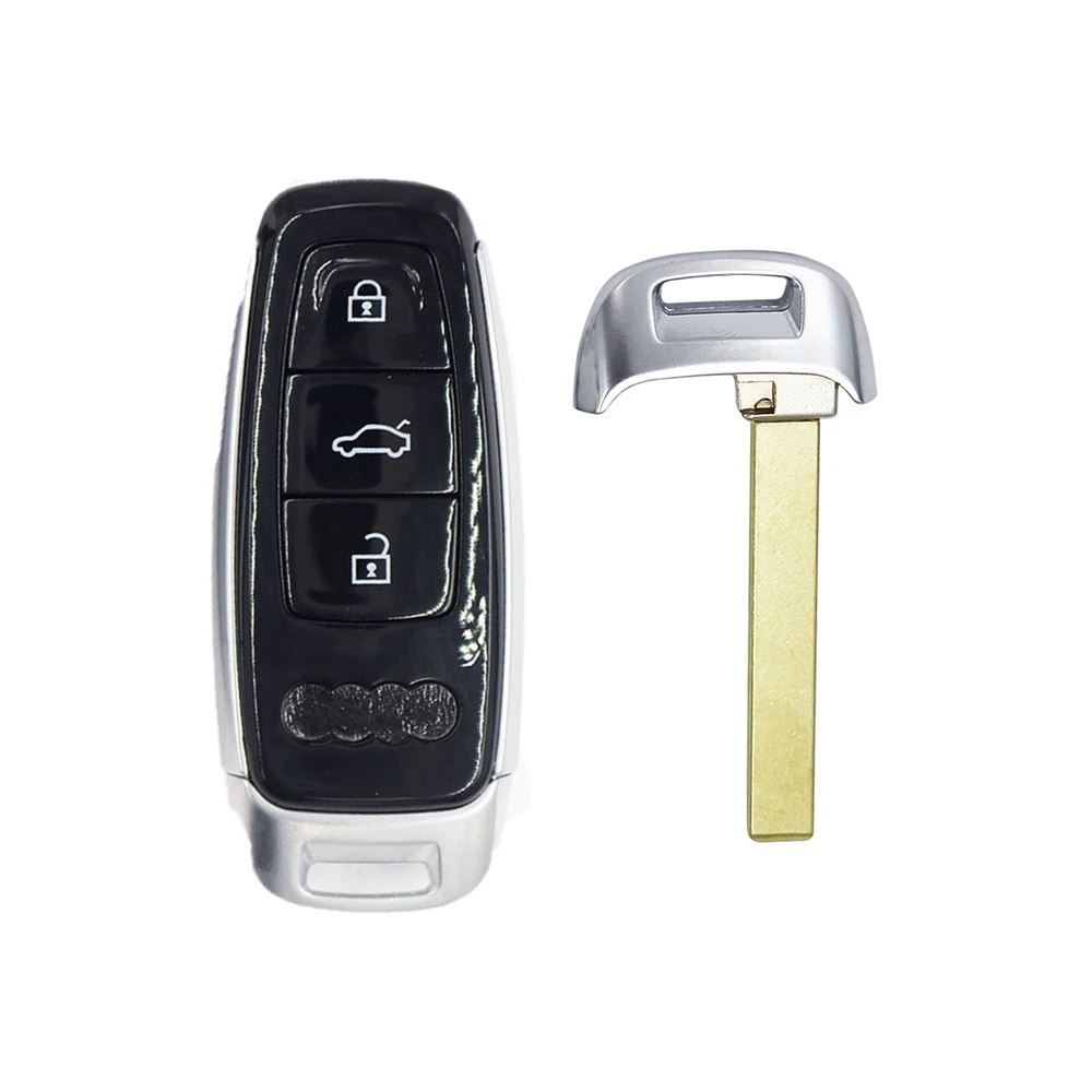 Slimme Afstandsbediening Autosleutel Shell Case Fob Voor Audi A6 C8 A7 C7 Q8 A1 A2 A3 A4 A4L A5 A8L A6L A8 Q3 Q5 Q7 2017 2018 2019 2020 2021 2022