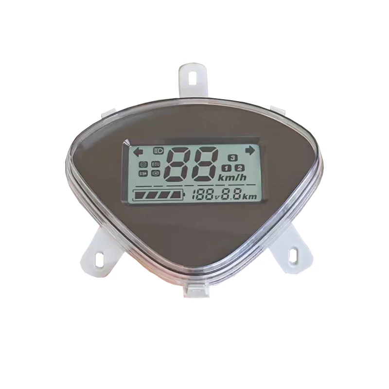 Thunder Electric Vehicle Instrument Assembly, Universal LCD Display, Single-wire Phase Connection, 48V/60V/72V