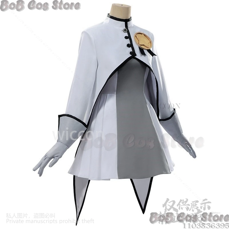 Anime Card Captors Sakura KINOMOTO Cosplay White Gray Dress Cape Lolita Kawaii Cute Uniform Wig Japanese Carnival Cos Customized