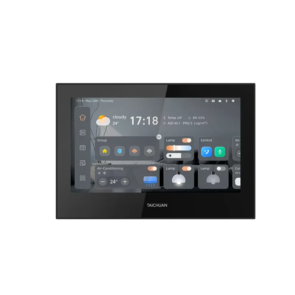 7-Inch Android system graffiti Zigbee smart home control, with PoE function, suitable for villa and apartment IP intercom system