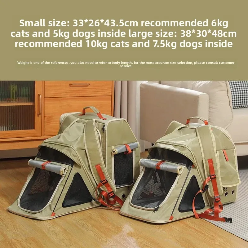 For Pet Out Bag Small Dog Double Shoulder Cat Bag Out Portable Large Capacity Cat Backpack for Pet Puppy Backpack