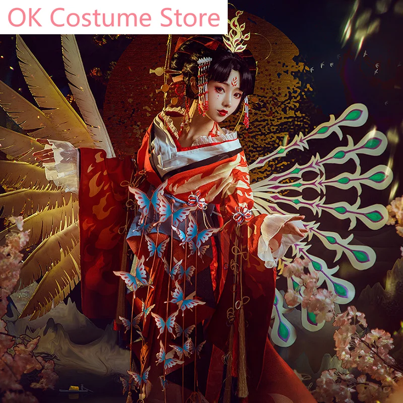 Onmyoji SSR Shiranui Diebu Shaohua Cosplay Costume Shiranui Skin Cosplay Dress Woman Japanese Kimono Outfits Costumes