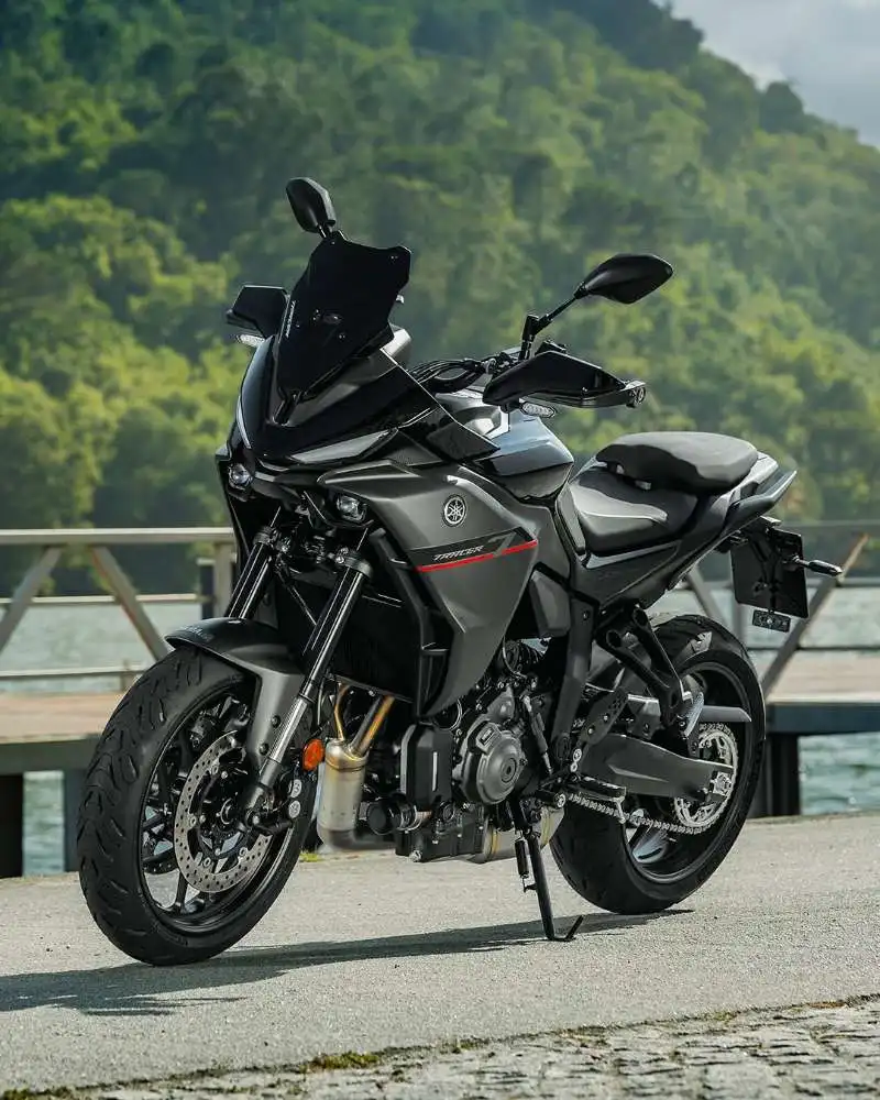 واقي الزجاج الأمامي للدراجات النارية من ياماها تراسر 700 /GT 2025-منحرف الزجاج الأمامي المضاد للخدش ملحقات ABS مناسبة عالمية